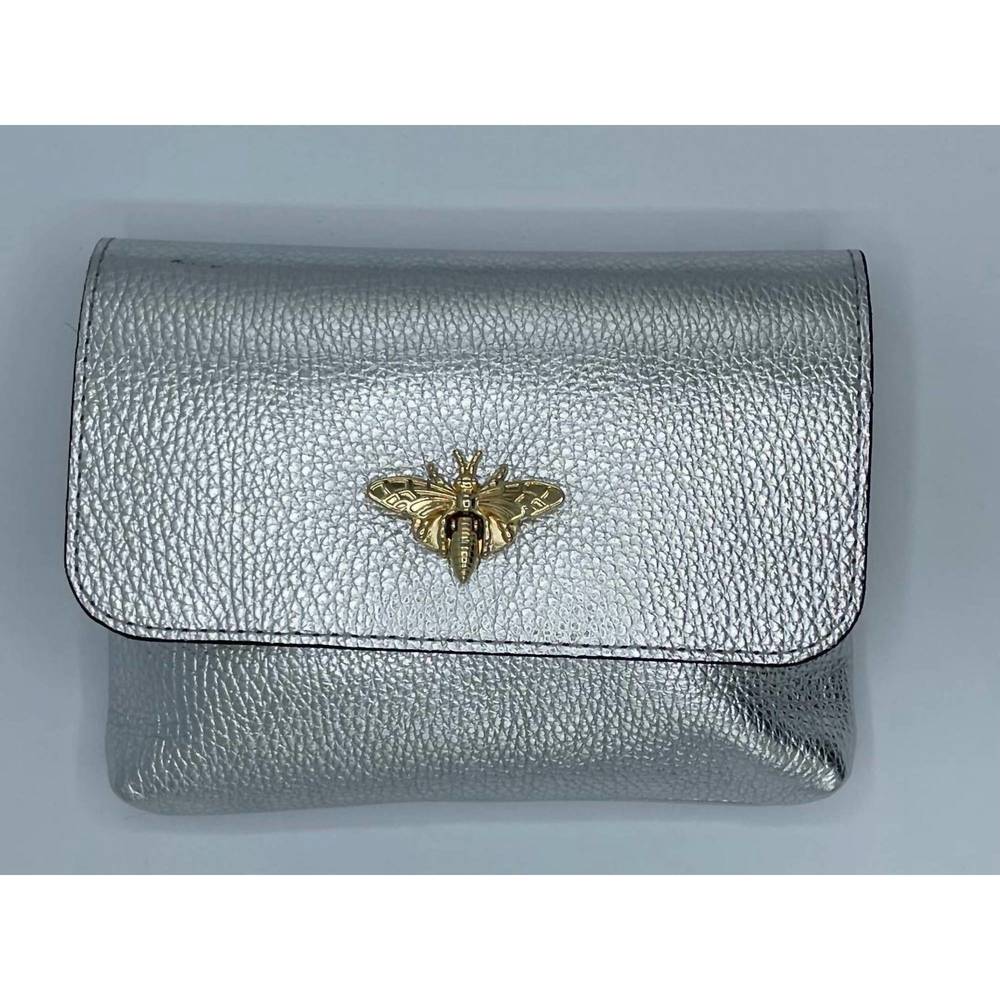 NEW GERMAN FUENTES delaney bag in metallic silver